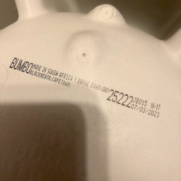 NIB Bumbo Floor Seat Cool Grey w/ Safety Straps Harness Baby Support Chair 3-12M - Picture 6 of 6